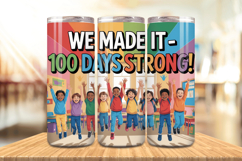 100 Days Of School Tumbler wrap, Teacher Day 20oz Tumbler Product Image 1