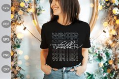 Hello Winter Christmas SVG Design Product Image 1