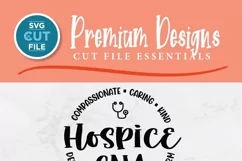 Hospice CNA svg, a hospice nurse svg for the team or crew Product Image 2