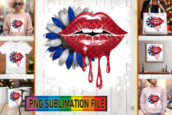 Vibrant TOTE BAG Magic PNG, Dripping Lips Product Image 1