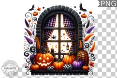 Halloween Window Sublimation - Clipart PNG Design Product Image 1