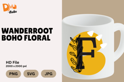 Wanderroot Boho Floral Monogram Product Image 1