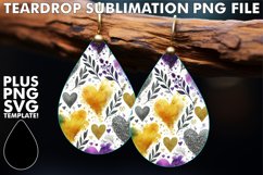 VIBRANT Teardrop EARRINGS Gift Ideas, Heart Product Image 1