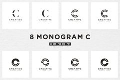 initial letter C logo line style vector design Product Image 1