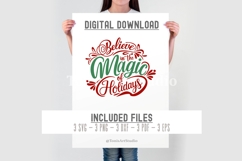 Believe in the Magic of Holidays SVG Christmas Design Product Image 8