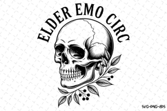 Elder Emo Circ Svg | Halloween Svg | Svg Cut Files Product Image 1