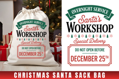 Santa's Workshop SVG| Christmas Gift Bag Product Image 1