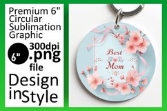 Mother's Day Sublimation Car Coaster - Round Product Image 1