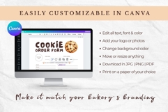 Cute Cookie Order Form Canva Template Product Image 3