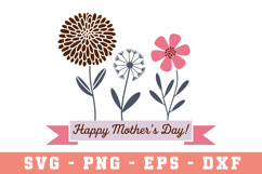Happy Mother's Day|Mother Day SVG Cut file Product Image 1