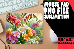 Playful Mouse Pad Designs for Gifts, Flower Product Image 1