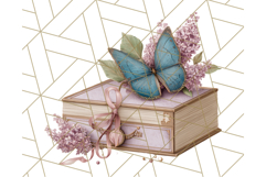 Vintage Butterfly PNG Clipart, Fairytale Cottagecore Images Product Image 4