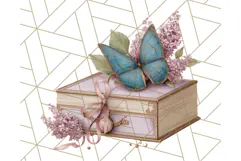 Vintage Butterfly PNG Clipart, Fairytale Cottagecore Images Product Image 4