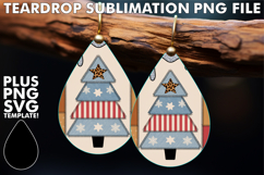 Fun Teardrop Earrings Gift PNG, Christmas Product Image 1