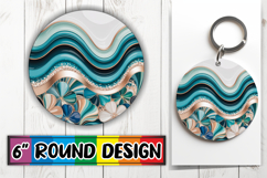 Radiant Car Coaster Circle PNG, Pattern Product Image 1