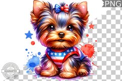 4th of July Dog Sublimation - Clipart PNG Design Product Image 1