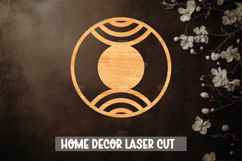 Round Sign Laser Cut SVG,Wood cut round sign SVG Product Image 1