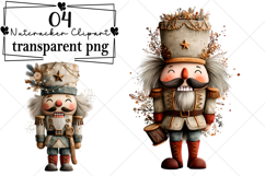 Whimsical Christmas Nutcracker Clipart Watercolor PNG Product Image 1