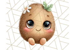 Fruit Doodles Clipart, Cute Cartoon Fruit PNG, Kawaii Food Product Image 4