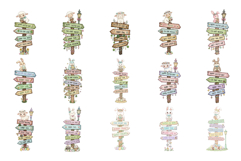 Easter Day Signsposts Clipart Product Image 6