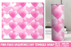 Valentines Day Pink Tumbler Wrap Product Image 1