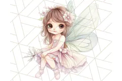 Pastel Fairies and Butterflies PNG, Spring Fantasy Clipart Product Image 4
