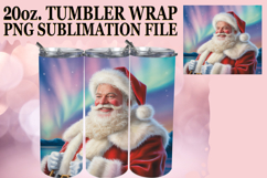 Vibrant Mornings 20oz tumbler wrap, Christmas Product Image 1