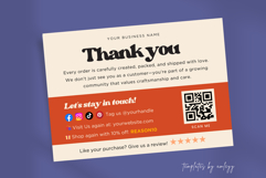 Retro Thank You Card Template Canva Editable Vintage Product Image 6