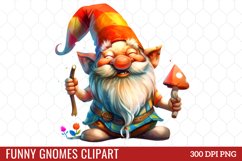 Funny Gnomes Clipart Product Image 1