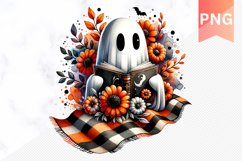 Halloween Ghost Sublimation - Halloween Clipart PNG Design Product Image 1