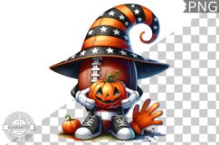 Halloween Football Sublimation - Clipart PNG Design Product Image 1