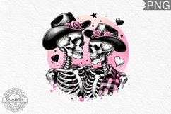 Valentine&#039;s Day Skeleton PNG - Valentine Clipart Sublimation Product Image 1