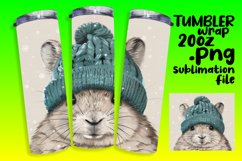 Cheerful Winter Animals Tumbler Wrap 20oz Product Image 1