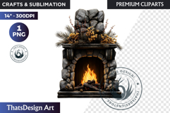 Alpine Winter Sports Fashion and Cabin Clipart PNG Product Image 1