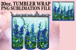 Spring 3D Bloom Tumbler Wrap - Sublimation Design Product Image 1