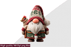 Christmas Gnome Funny Clipart Bundle png Product Image 10