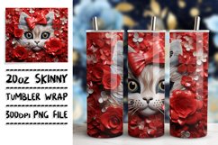 Enchanted Feline Fantasia: Vibrant Tumbler Wrap Product Image 1