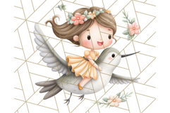 Whimsical Fairy Village Clipart PNG for Kids, Fairytales Png Product Image 4