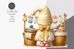 Mom gnome clipart, Gnome clipart, Mothers day Product Image 1