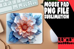 Whimsical 3D Floral Design Mouse Pad: Vibrant Collection Product Image 1