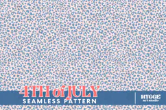American 4th of July USA Patriotic Leopard Seamless Pattern Product Image 1