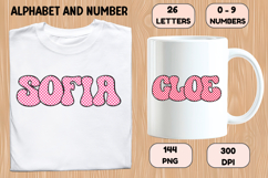 Checkerboard Alphabet Letters &amp; Numbers Clipart PNG 300DPI Product Image 6