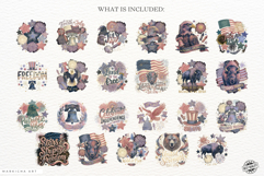 Set of Patriotic Sublimation Png - 4th of july Png Product Image 4