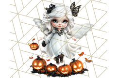 Halloween Fairy Clipart PNG, Cute Chibi Fairy Art Clip Art Product Image 4