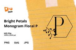 Bright Petals Monogram Floral Product Image 1