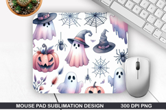 Ghost Mouse Pad, Halloween Mouse Pad PNG Design Product Image 1