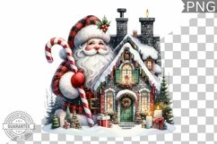 Christmas Santa Sublimation - Clipart PNG Design Product Image 1