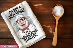 I&#039;m not a dish towel, I&#039;m a conversa PNG, Funny Kitchen Product Image 1