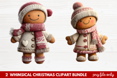 Whimsical Christmas Clipart | Cute Festive Holiday PNG Product Image 1