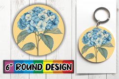 Lovely Round Design for Keychains , Beauty Flower Product Image 1